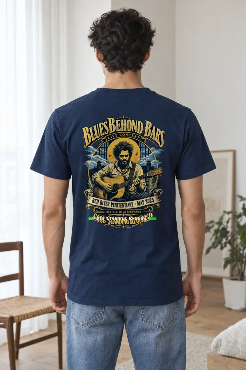 "Blues Beyond Bars" Heavyweight Unisex Crewneck T-shirt | Gildan 5000