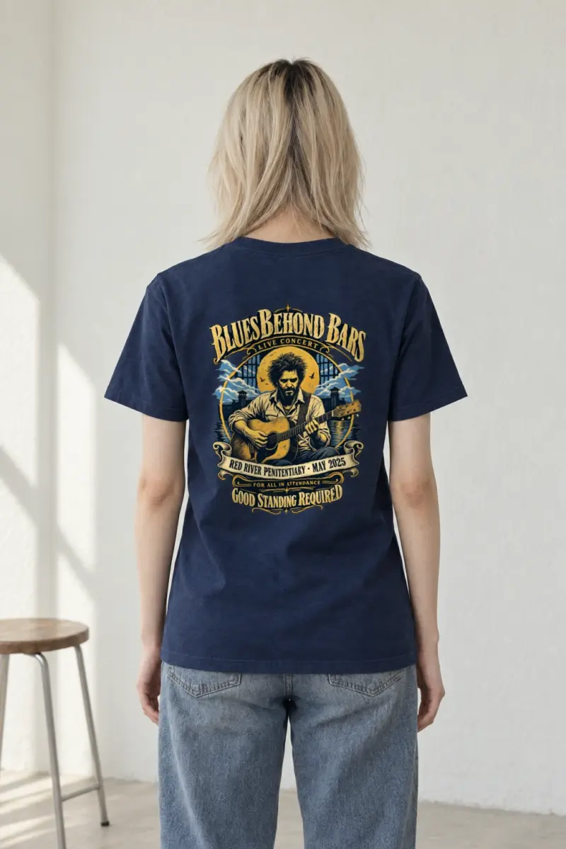 "Blues Beyond Bars" Heavyweight Unisex Crewneck T-shirt
