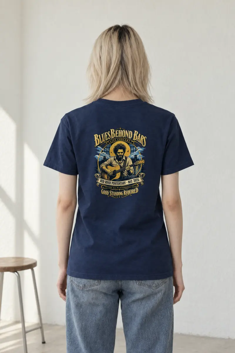 "Blues Beyond Bars" Heavyweight Unisex Crewneck T-shirt