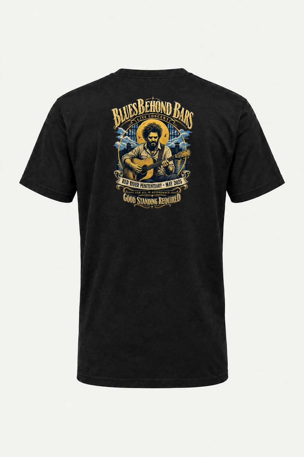 "Blues Beyond Bars" Heavyweight Unisex Crewneck T-shirt | Gildan 5000