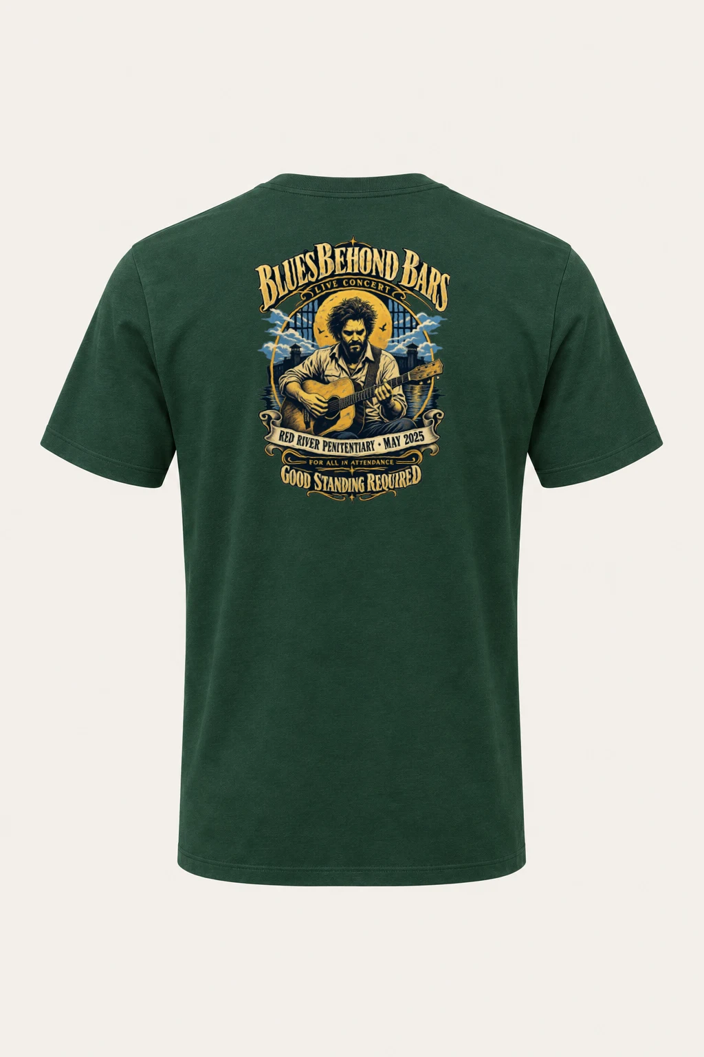"Blues Beyond Bars" Heavyweight Unisex Crewneck T-shirt | Gildan 5000