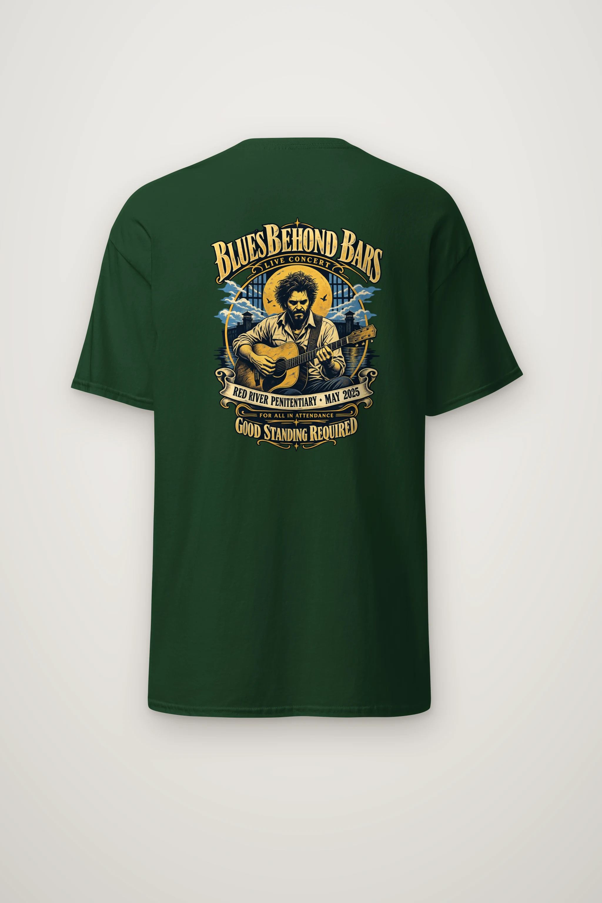 "Blues Beyond Bars" Heavyweight Unisex Crewneck T-shirt