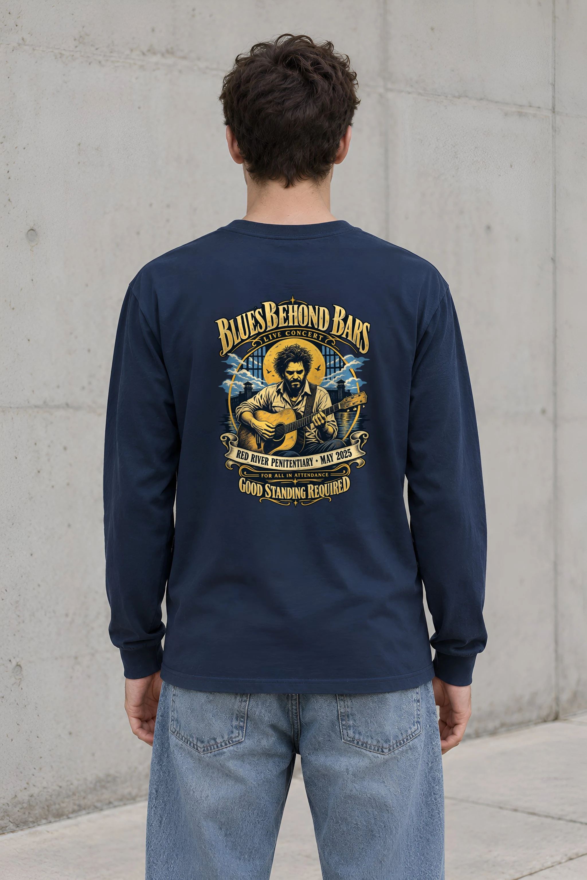 "Blues Beyond Bars" Unisex Longsleeve T-shirt