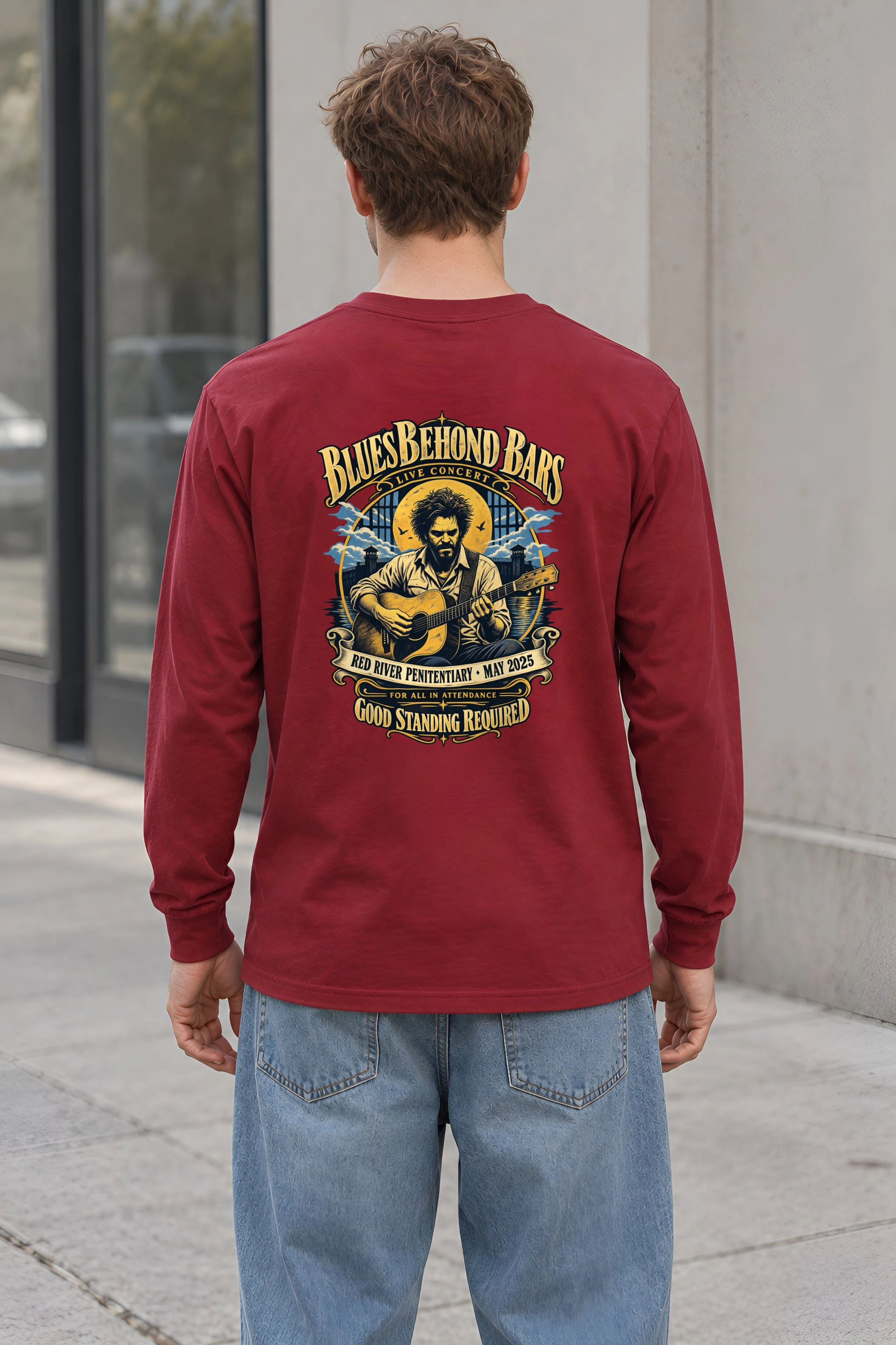 "Blues Beyond Bars" Unisex Longsleeve T-shirt