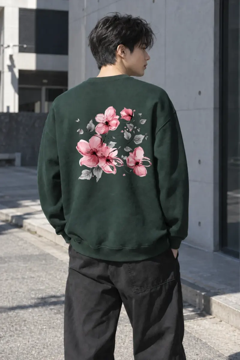 "Blush Branches" Heavy Blend Unisex Crewneck Sweatshirt | Gildan 18000