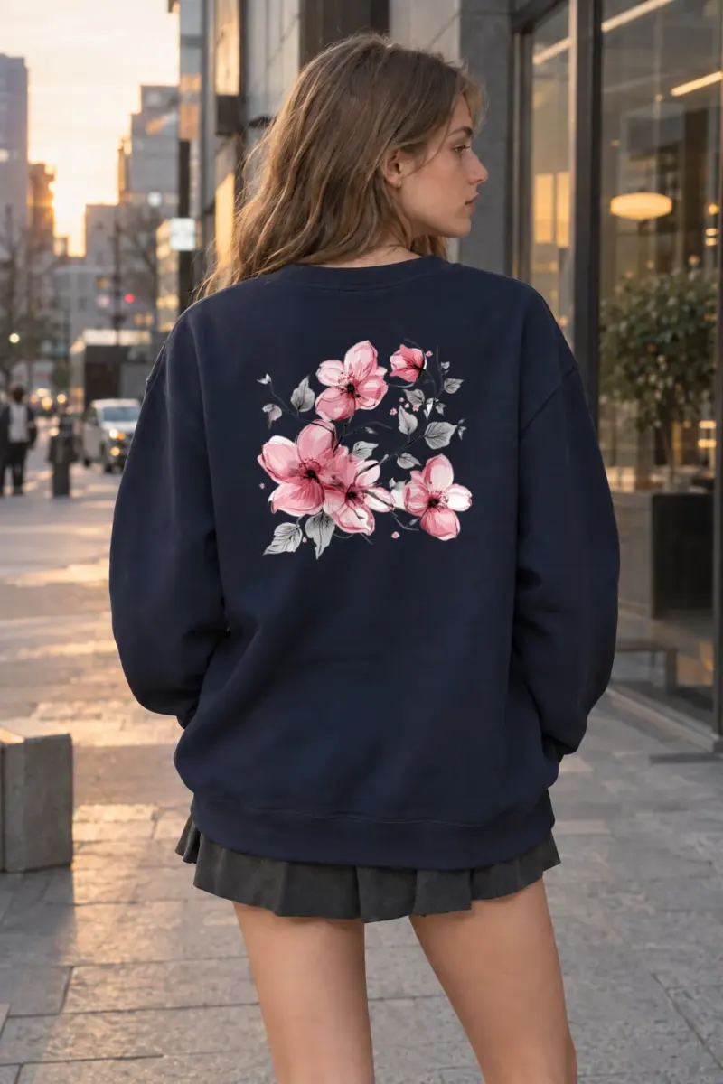 "Blush Branches" Heavy Blend Unisex Crewneck Sweatshirt | Gildan 18000