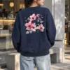 "Pink Branch Elegance" Heavy Blend Unisex Crewneck Sweatshirt | Gildan 18000