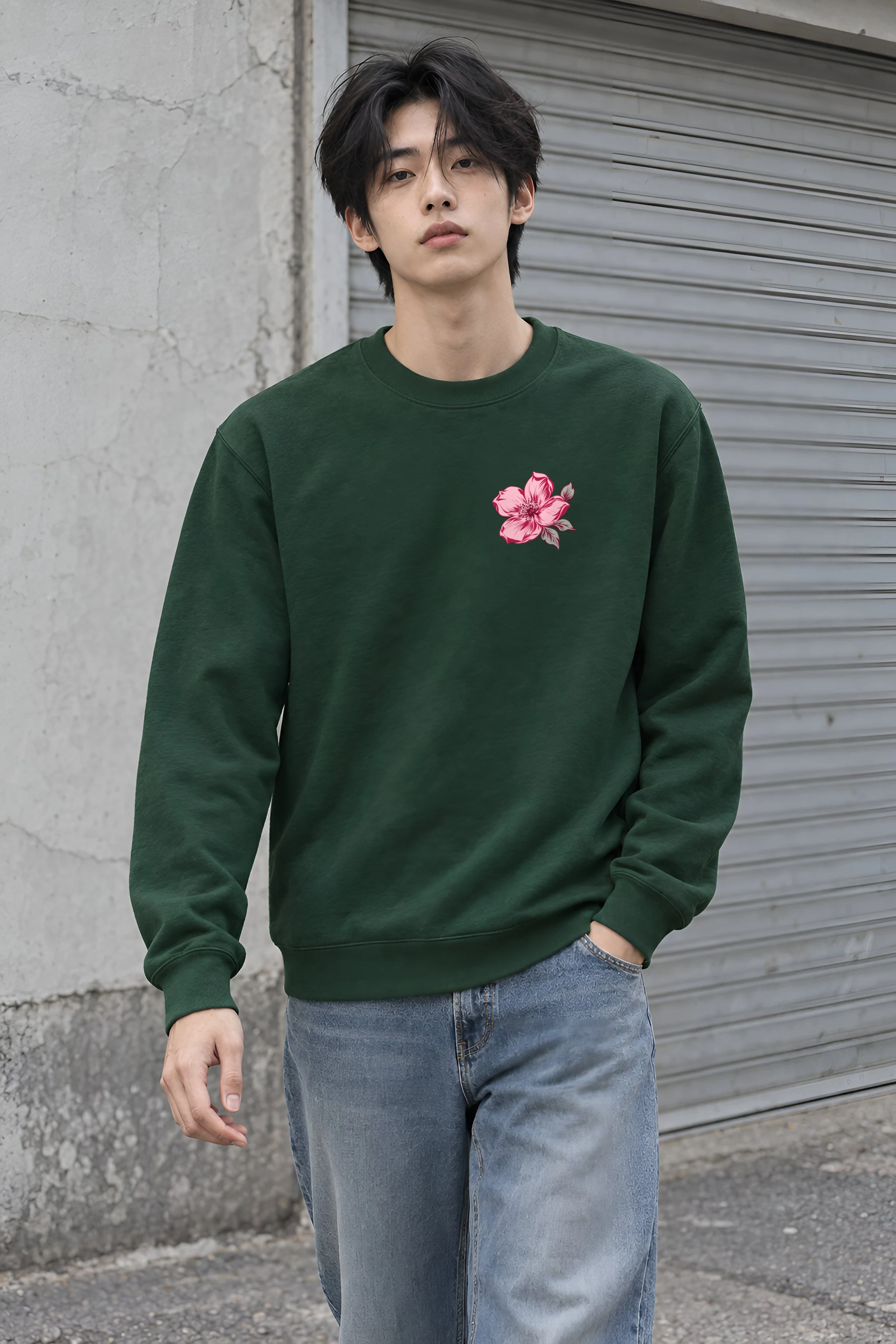 "Blush Branches" Heavy Blend Unisex Crewneck Sweatshirt