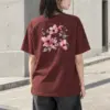 "Blush Branches" Heavyweight Unisex Crewneck T-shirt | Gildan 5000