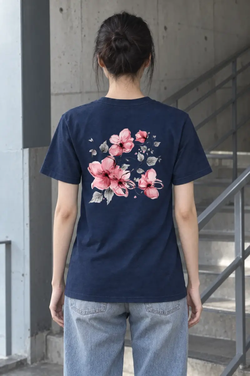 "Blush Branches" Heavyweight Unisex Crewneck T-shirt