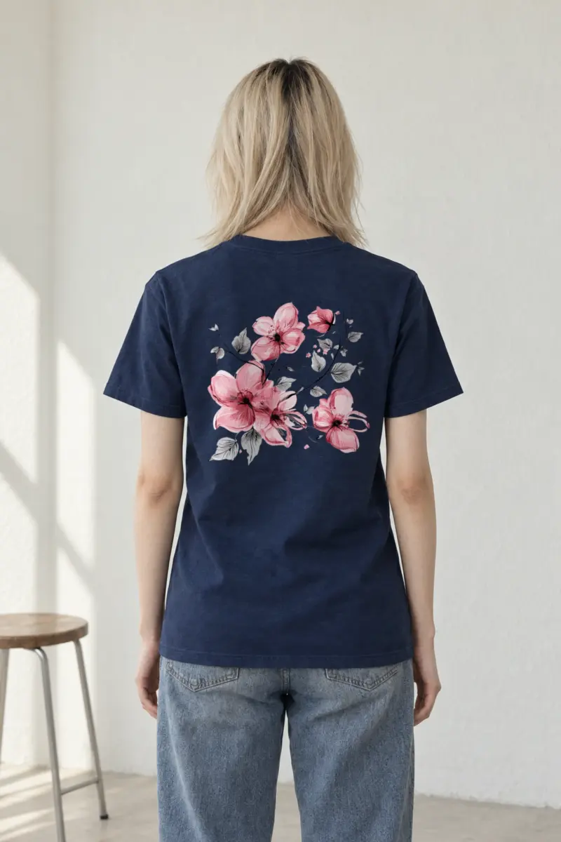 "Blush Branches" Heavyweight Unisex Crewneck T-shirt