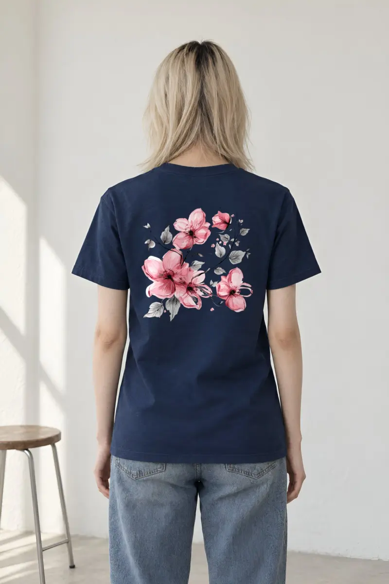 "Blush Branches" Heavyweight Unisex Crewneck T-shirt