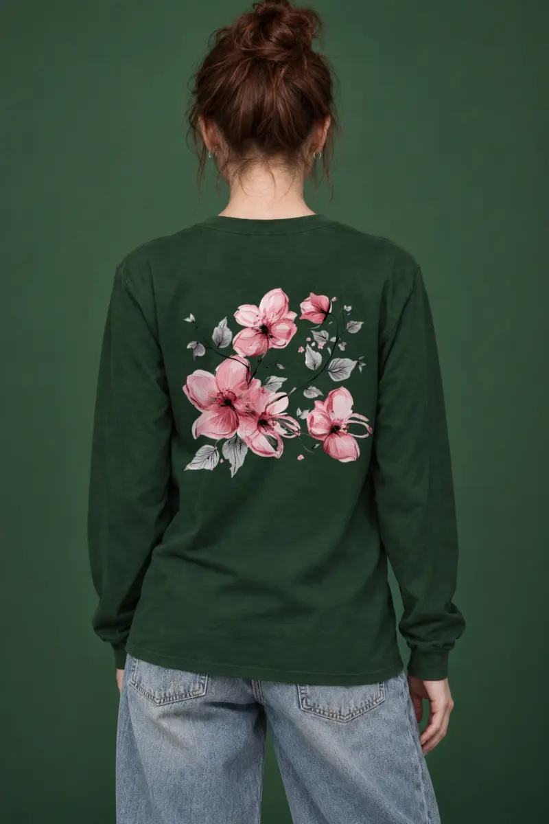 "Blush Flowering Branches" Unisex Longsleeve T-shirt