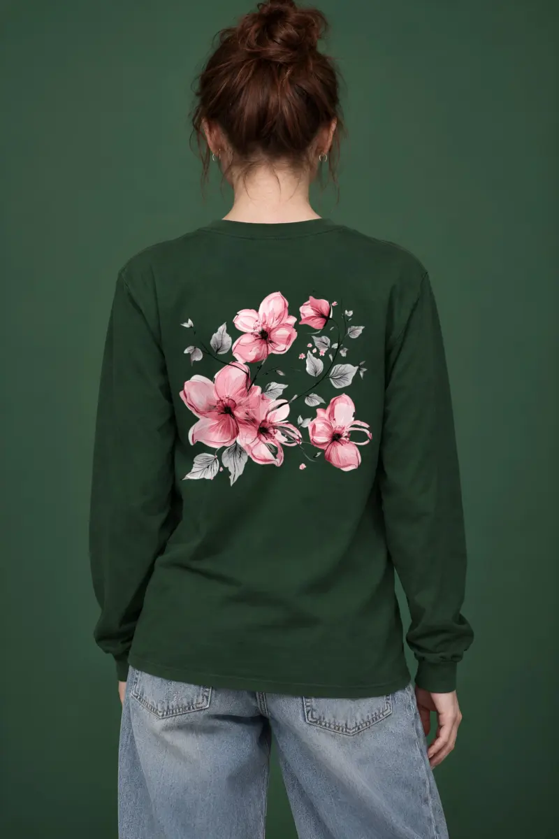"Blush Flowering Branches" Unisex Longsleeve T-shirt
