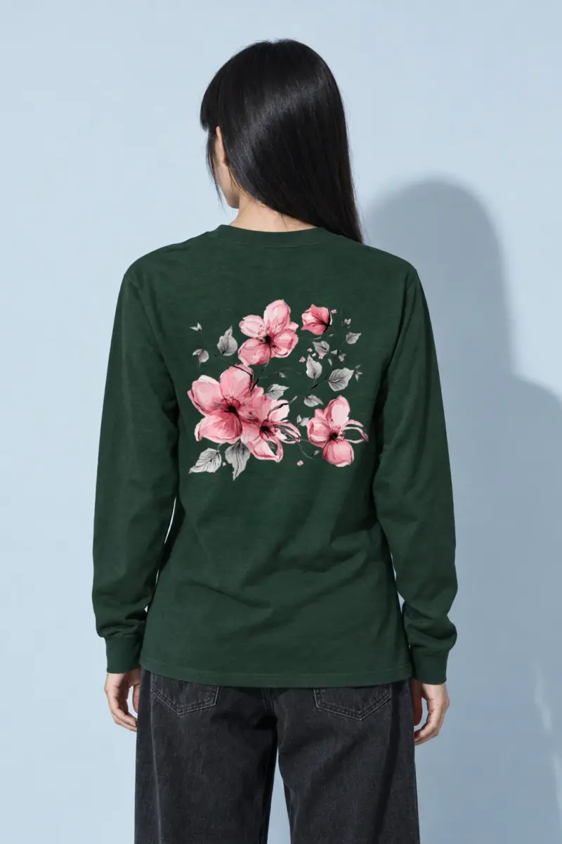 "Blush Flowering Branches" Unisex Longsleeve T-shirt