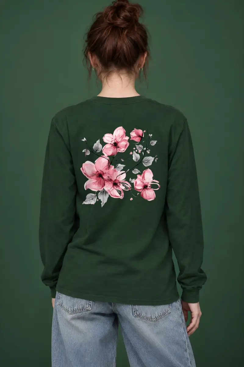 "Blush Flowering Branches" Unisex Longsleeve T-shirt