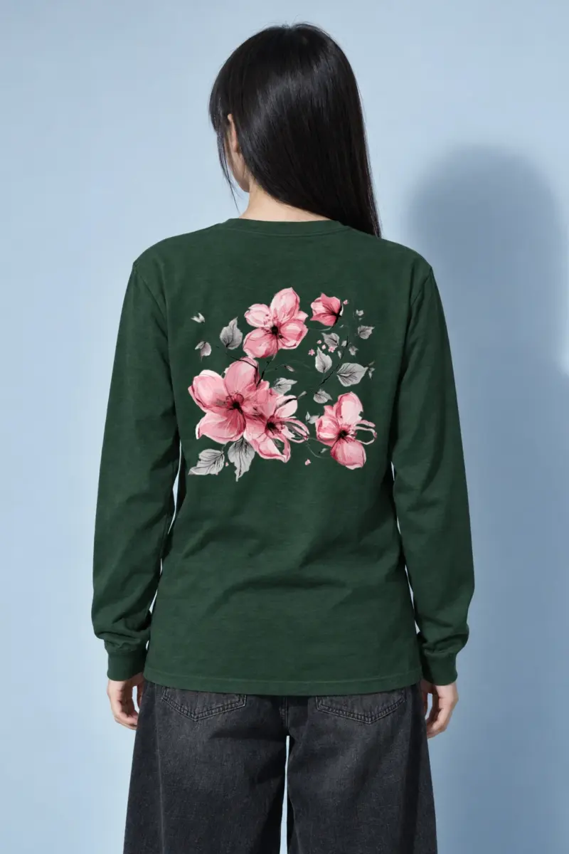 "Blush Flowering Branches" Unisex Longsleeve T-shirt | Gildan 2400
