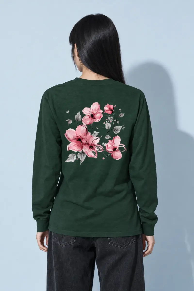 "Blush Flowering Branches" Unisex Longsleeve T-shirt