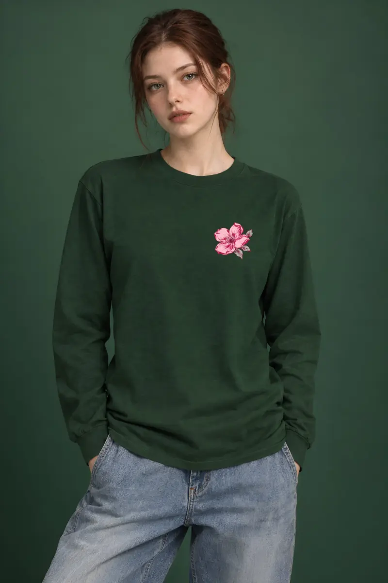 "Blush Flowering Branches" Unisex Longsleeve T-shirt