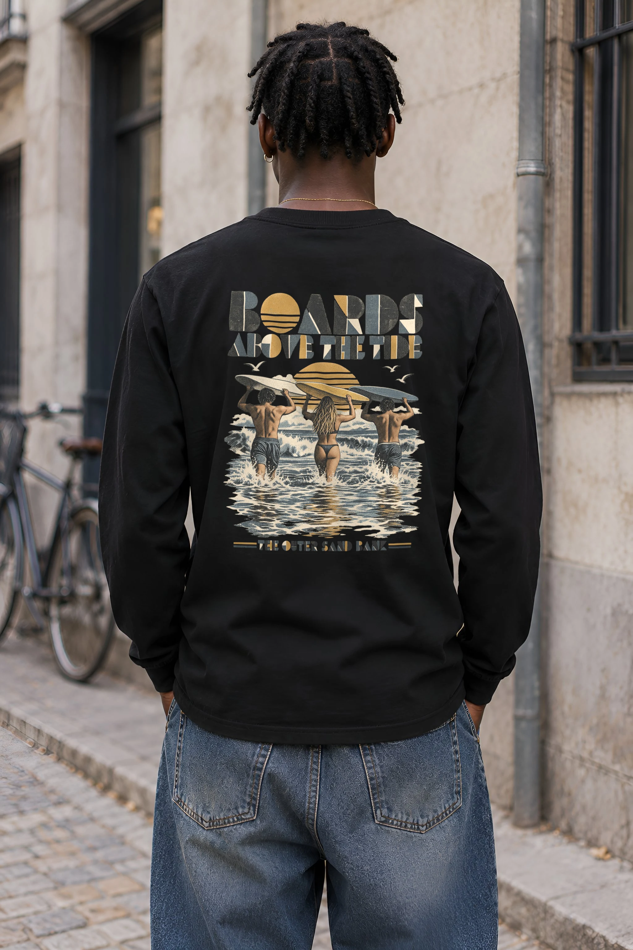 "Boards Above the Tide" Unisex Longsleeve T-shirt