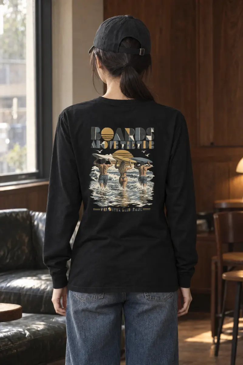 "Boards Above the Tide" Unisex Longsleeve T-shirt