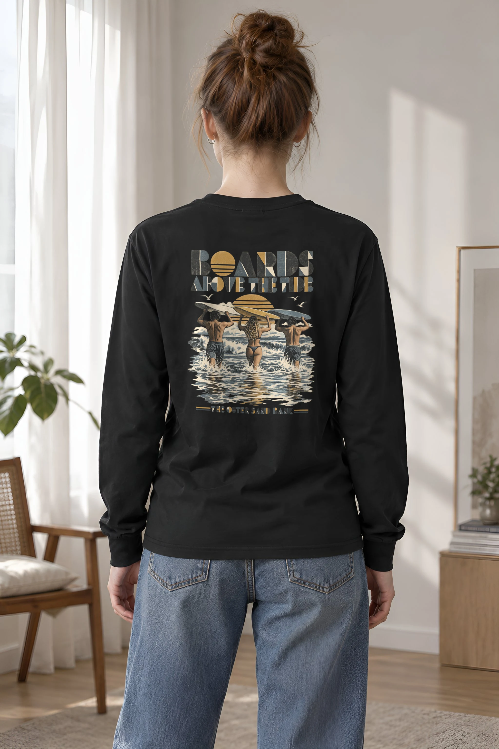 "Boards Above the Tide" Unisex Longsleeve T-shirt