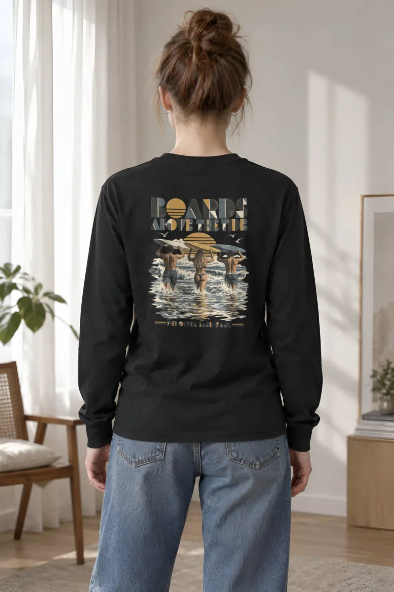 "Boards Above the Tide" Unisex Longsleeve T-shirt