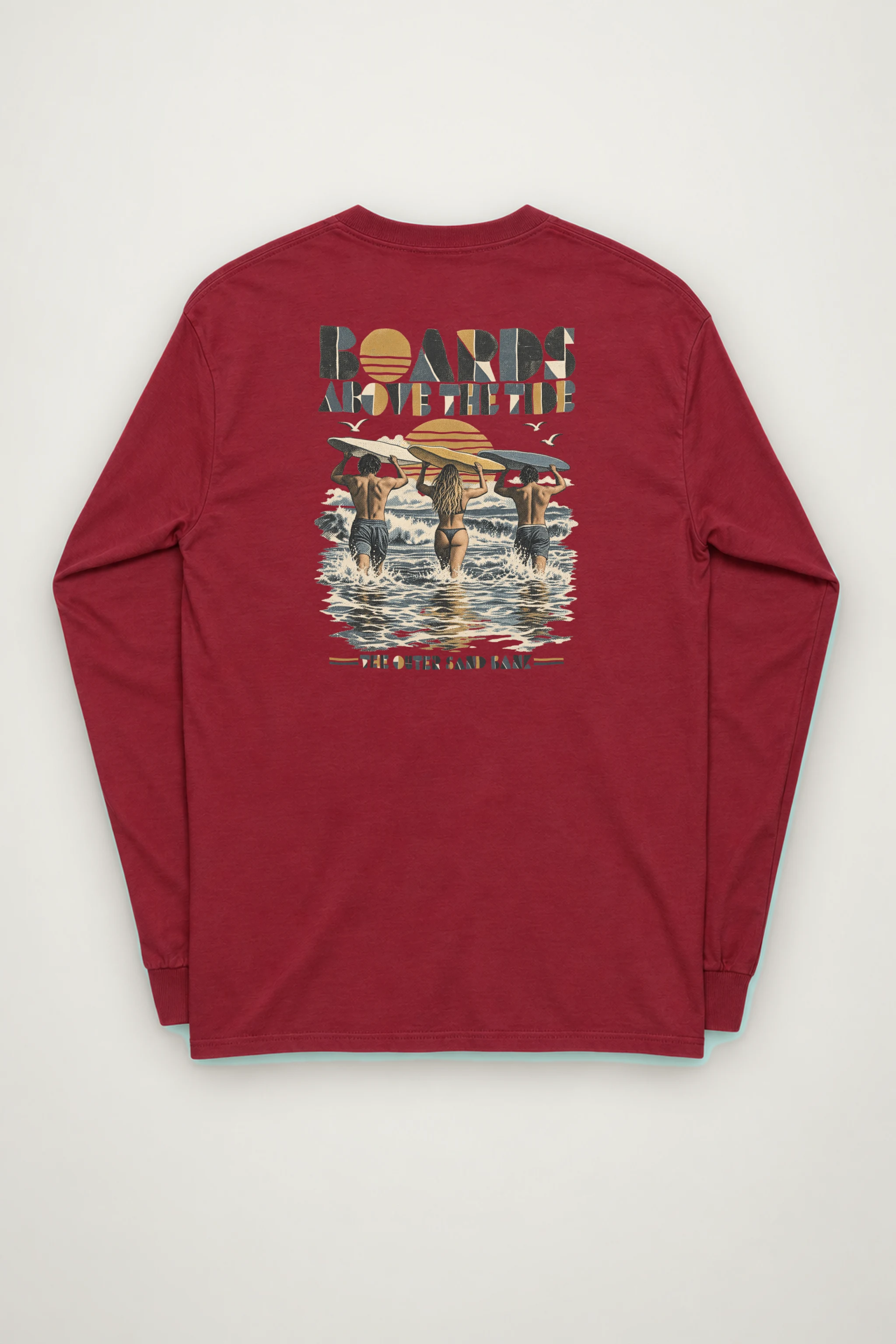 "Boards Above the Tide" Unisex Longsleeve T-shirt