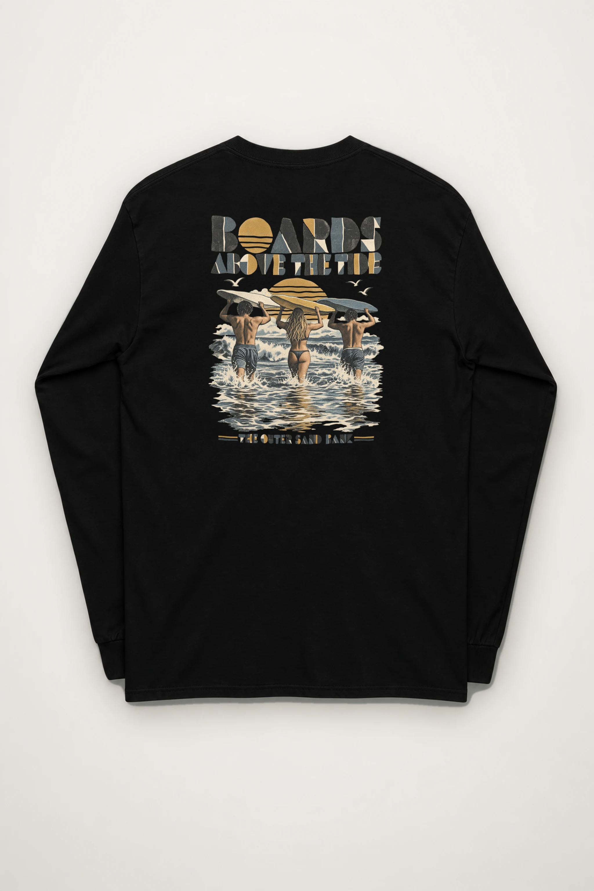 "Boards Above the Tide" Unisex Longsleeve T-shirt