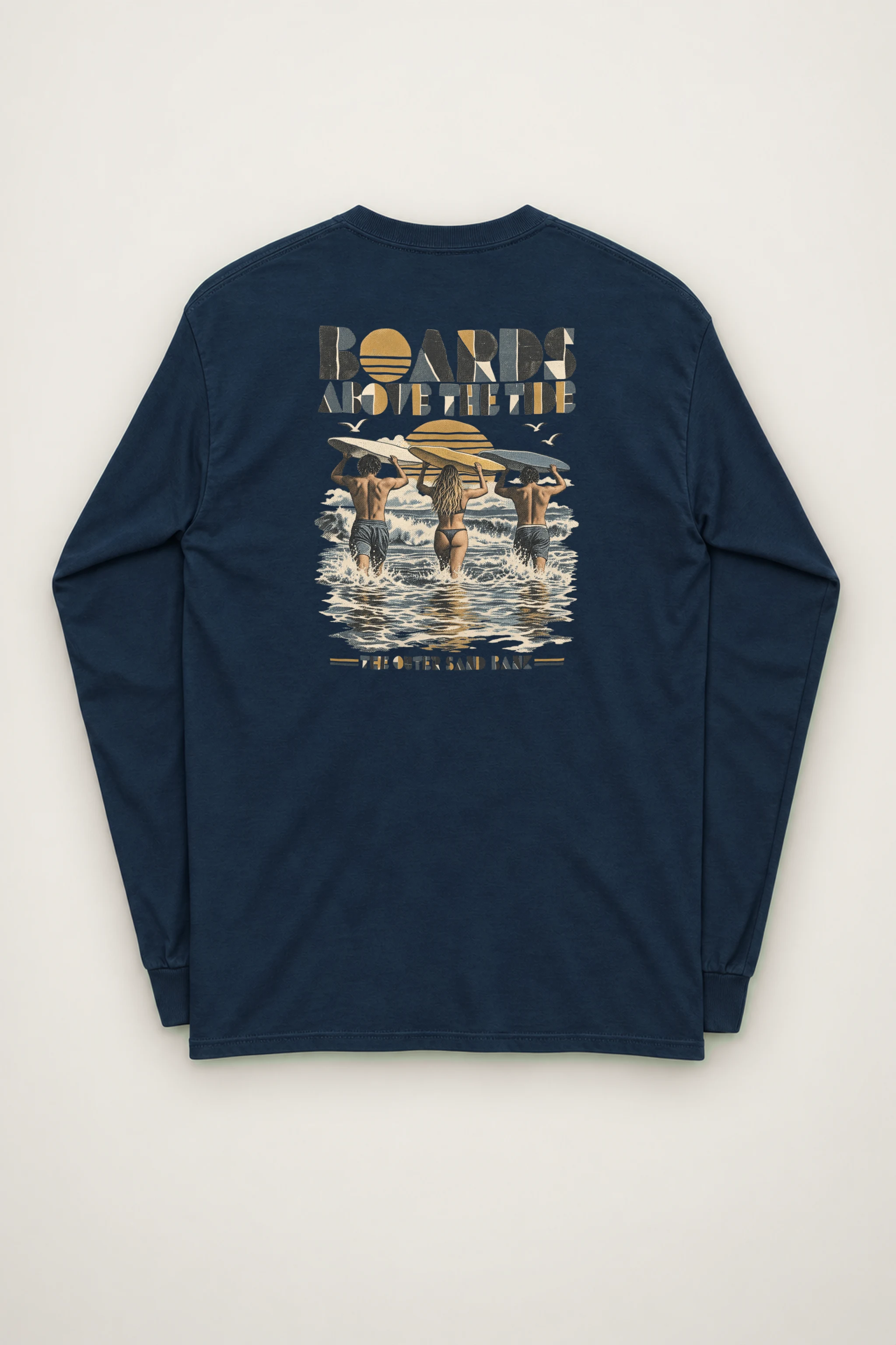 "Boards Above the Tide" Unisex Longsleeve T-shirt