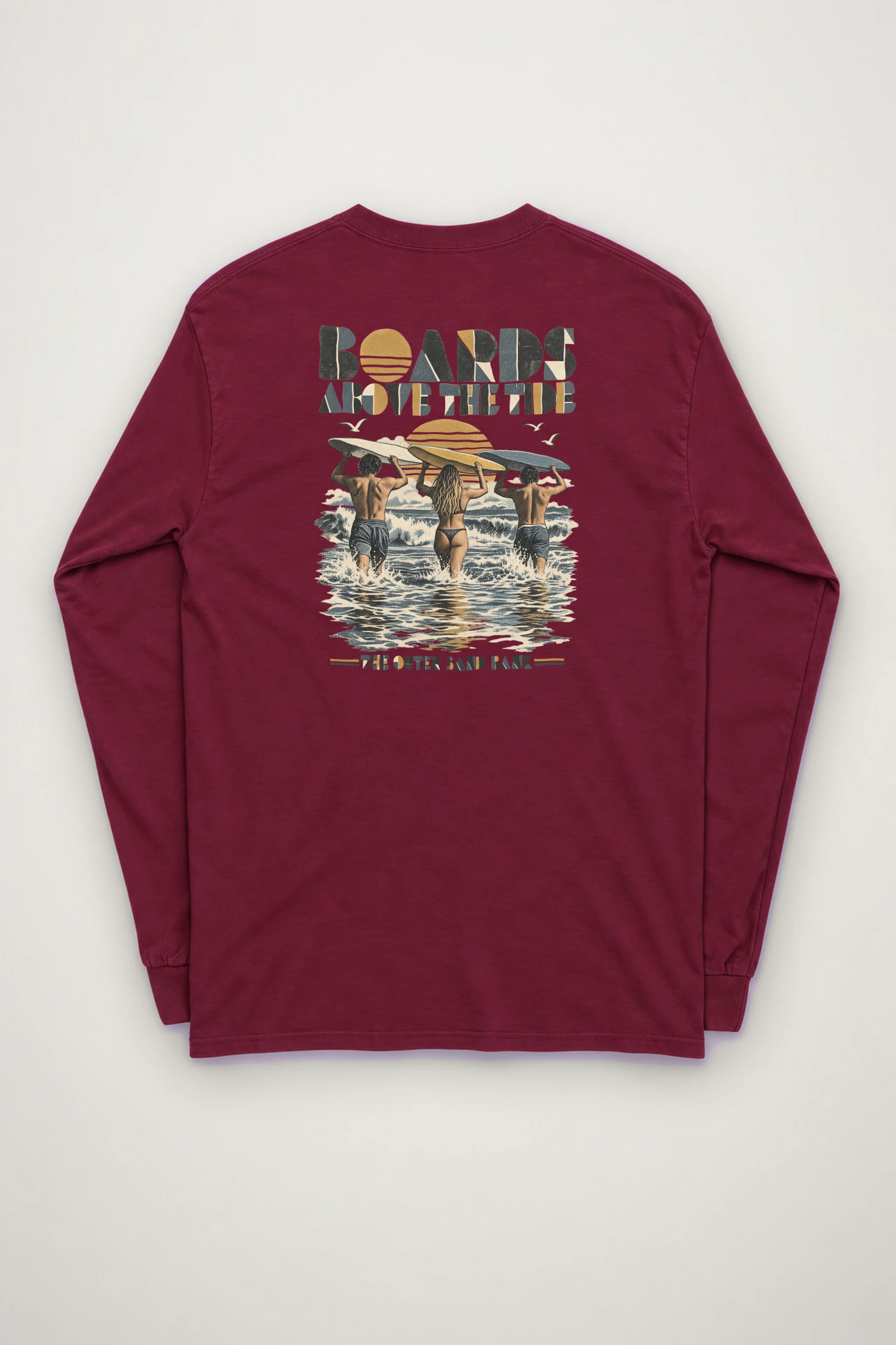 "Boards Above the Tide" Unisex Longsleeve T-shirt