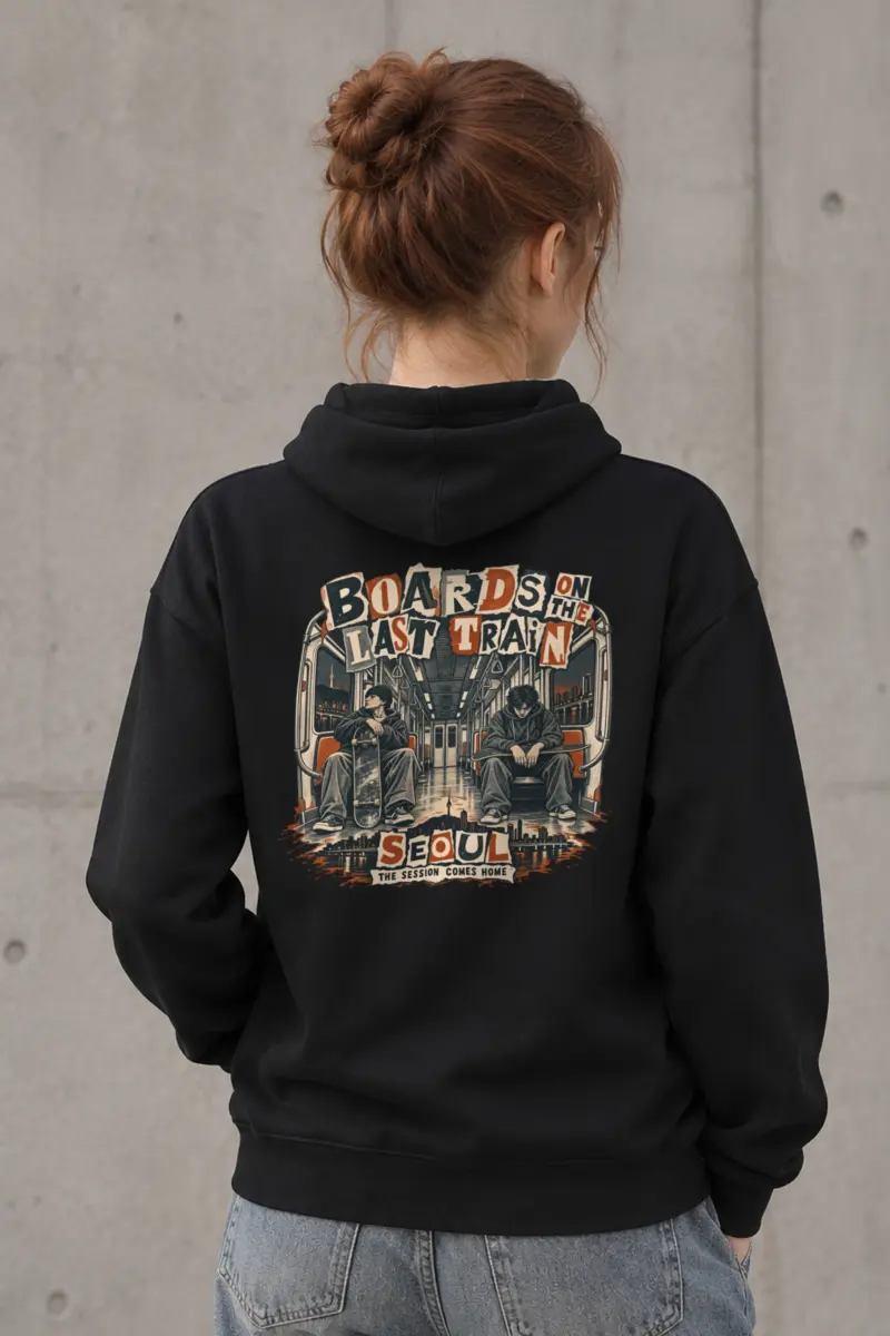 "Boards on the Last Train" Heavy Blend Unisex Pullover Hoodie