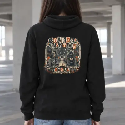 "Boards on the Last Train" Heavy Blend Unisex Pullover Hoodie
