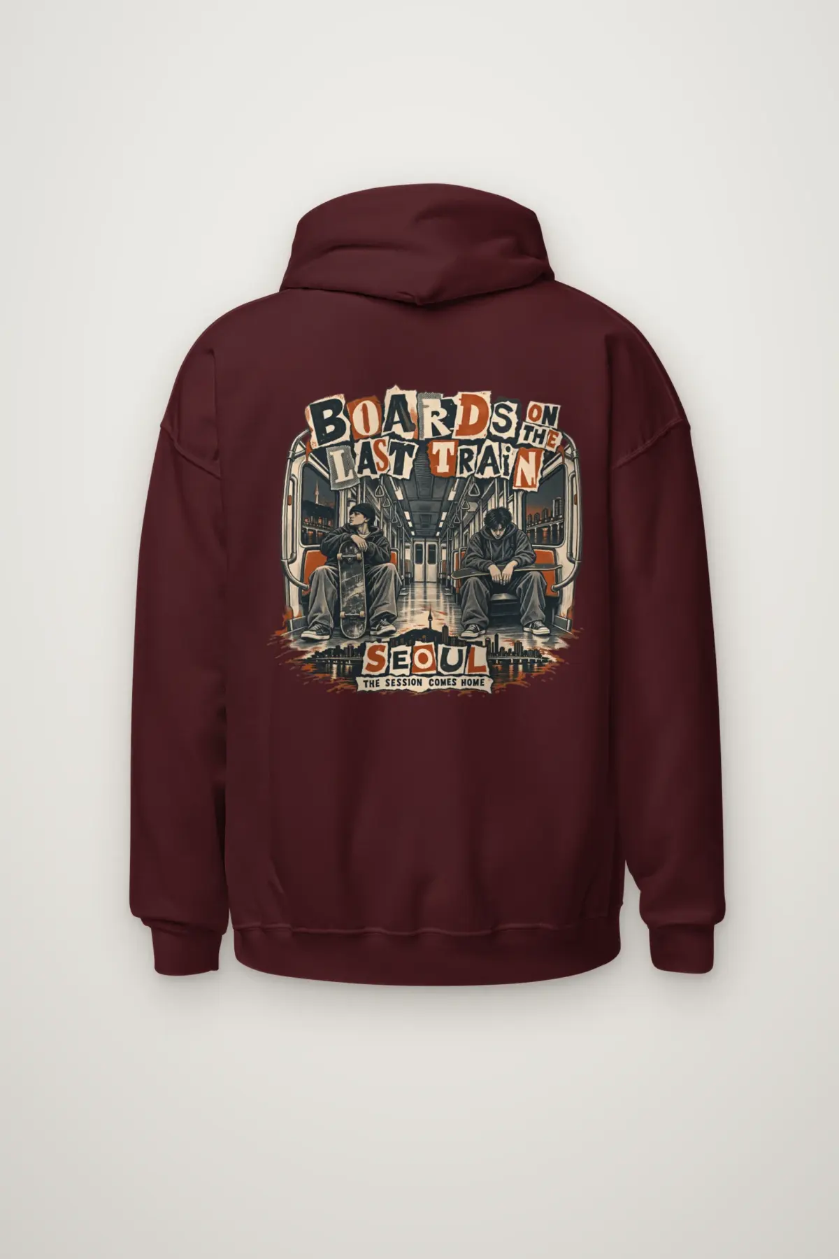 "Boards on the Last Train" Heavy Blend Unisex Pullover Hoodie