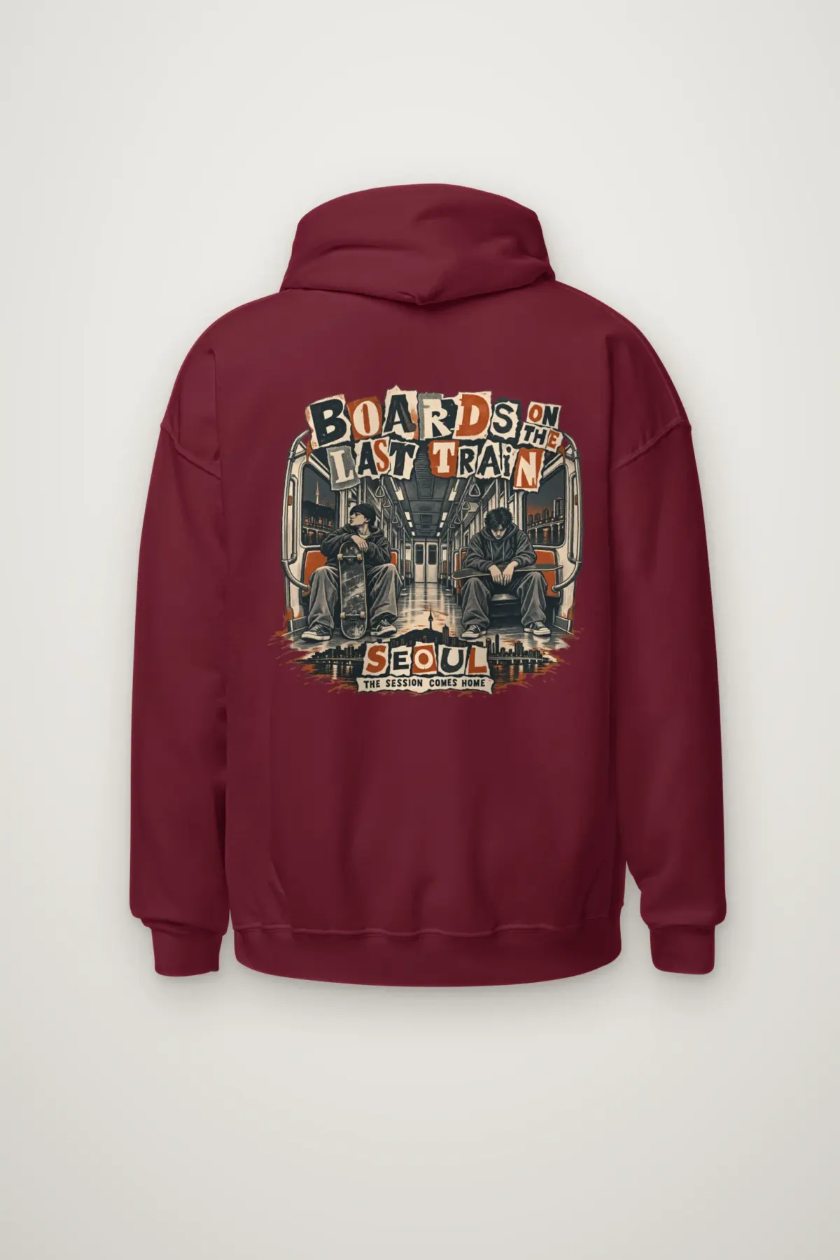"Boards on the Last Train" Heavy Blend Unisex Pullover Hoodie
