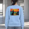 "Boardwalk Black Cat" Heavy Blend Unisex Crewneck Sweatshirt
