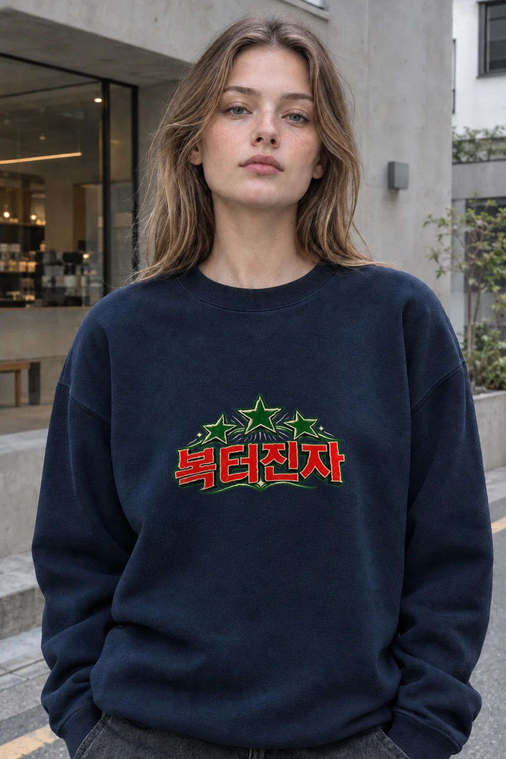 "Bok Teojinja Stars" Heavy Blend Unisex Crewneck Sweatshirt | Gildan 18000