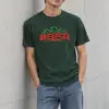 "Three Green Stars" Heavyweight Unisex Crewneck T-shirt | Gildan 5000