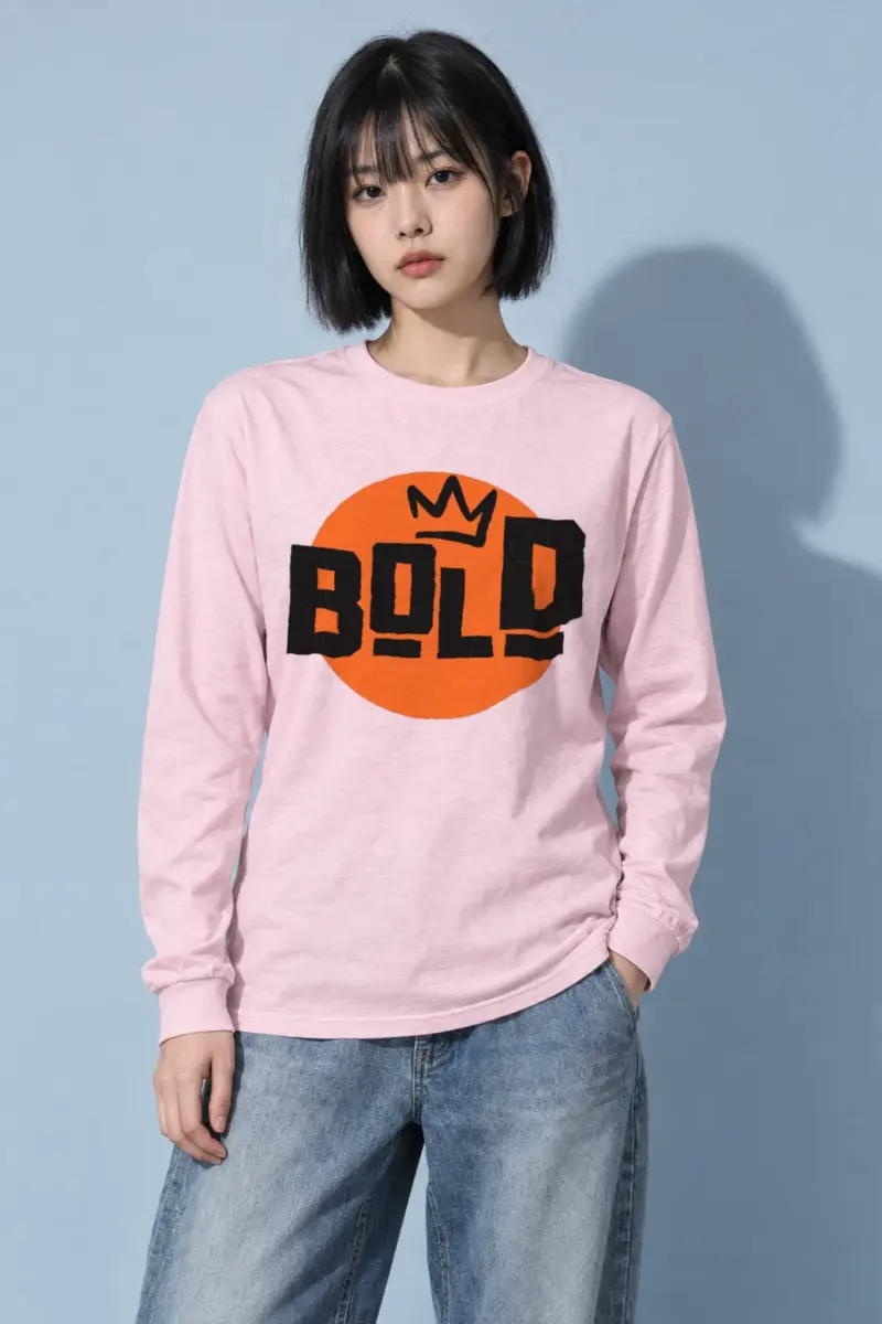 "Bold Crown Graffiti" Unisex Longsleeve T-shirt