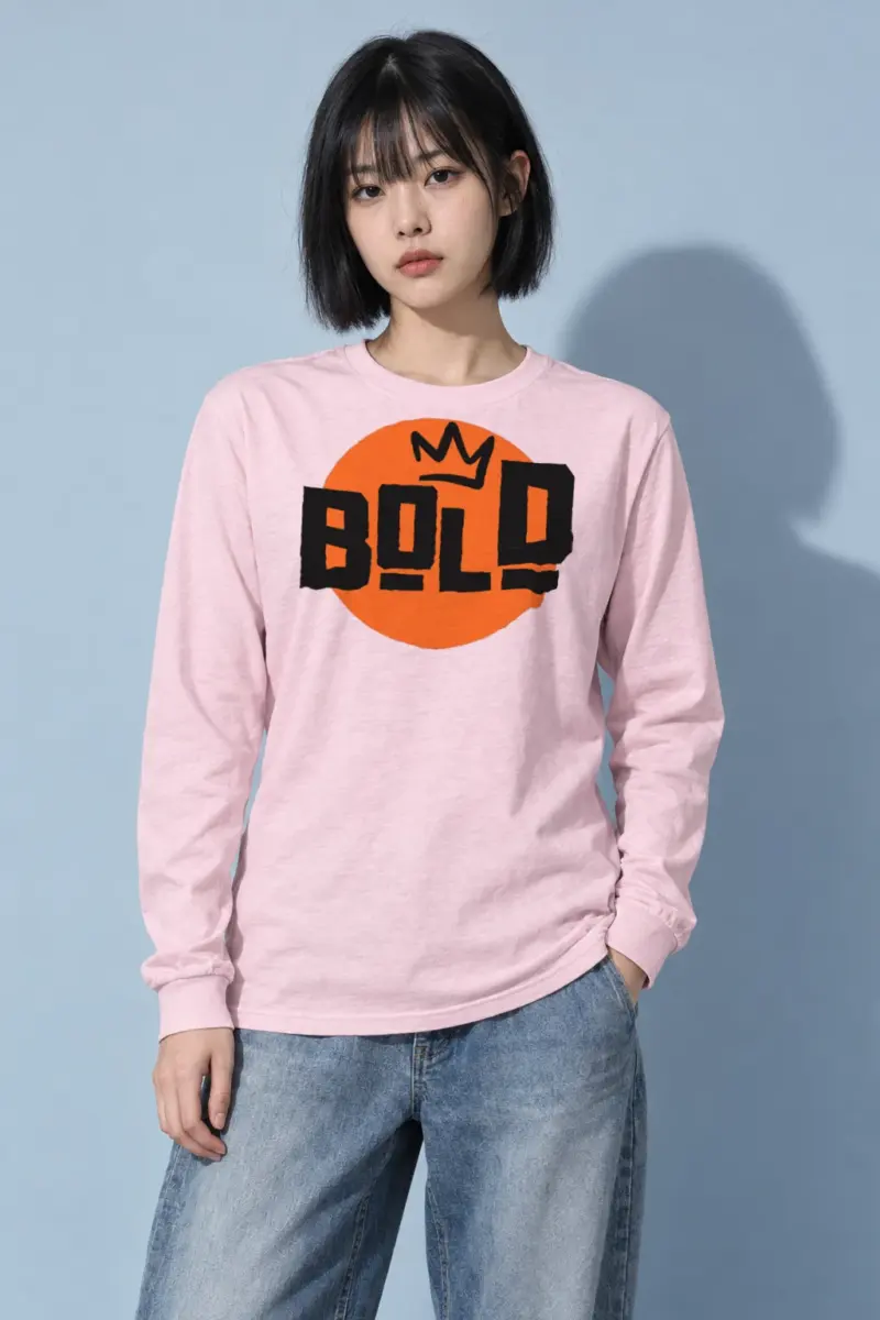"Bold Crown Graffiti" Unisex Longsleeve T-shirt