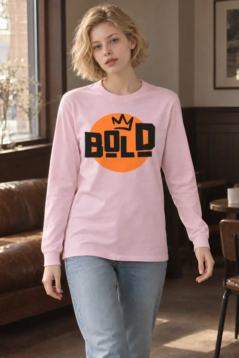 "Bold Crown Graffiti" Unisex Longsleeve T-shirt
