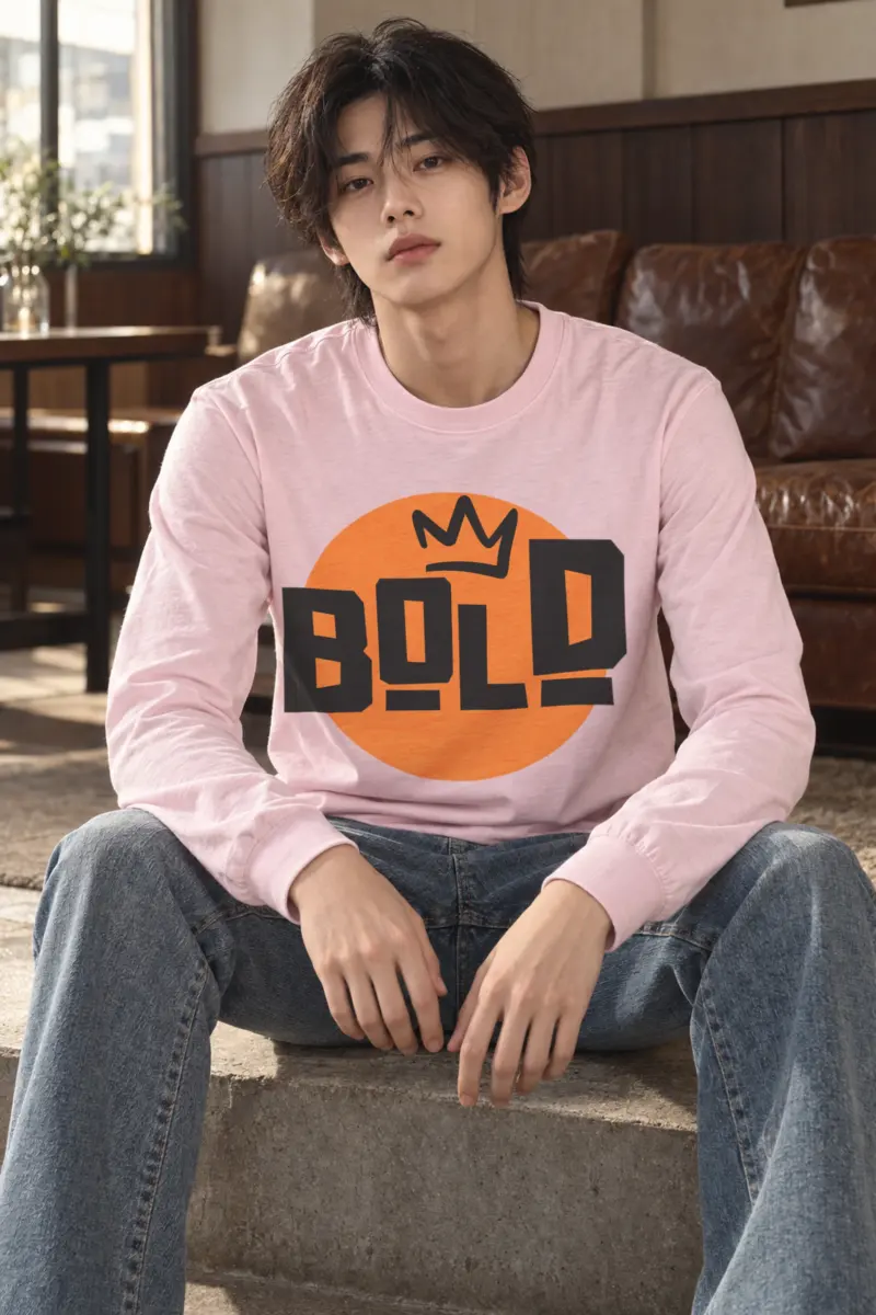 "Bold Crown Graffiti" Unisex Longsleeve T-shirt