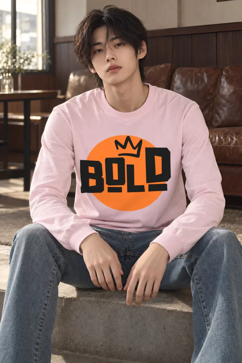 "Bold Crown Graffiti" Unisex Longsleeve T-shirt