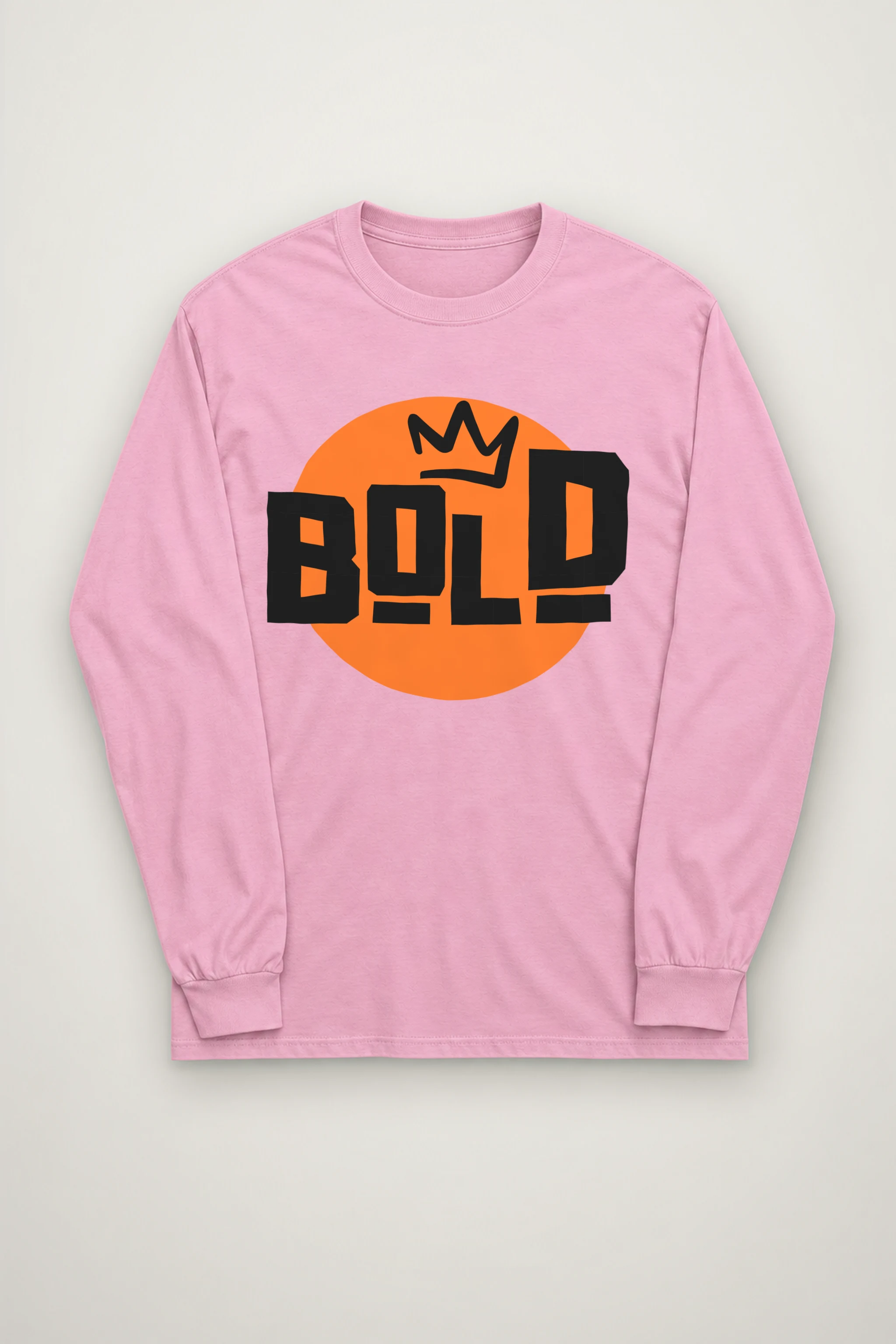 "Bold Crown Graffiti" Unisex Longsleeve T-shirt