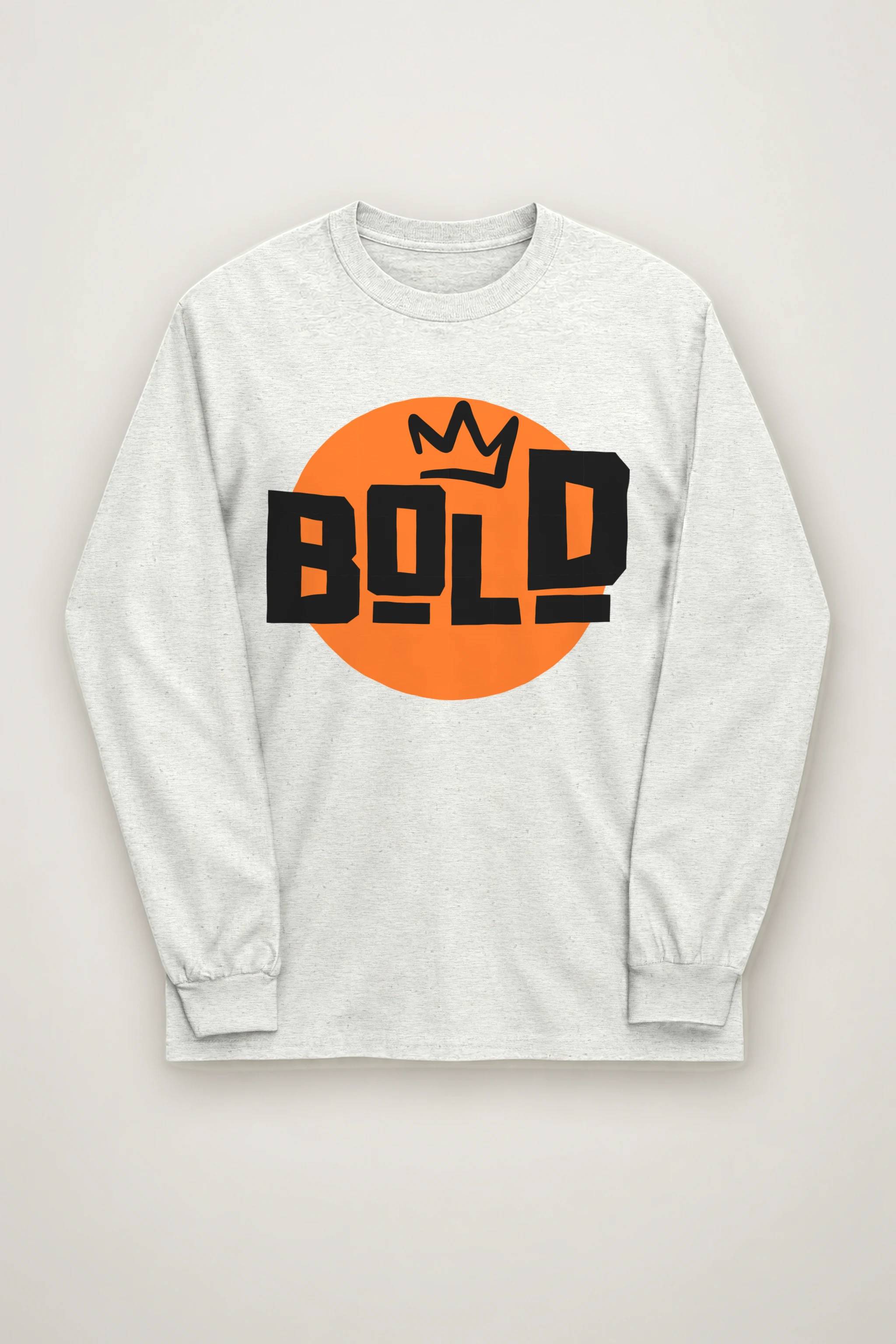 "Bold Crown Graffiti" Unisex Longsleeve T-shirt