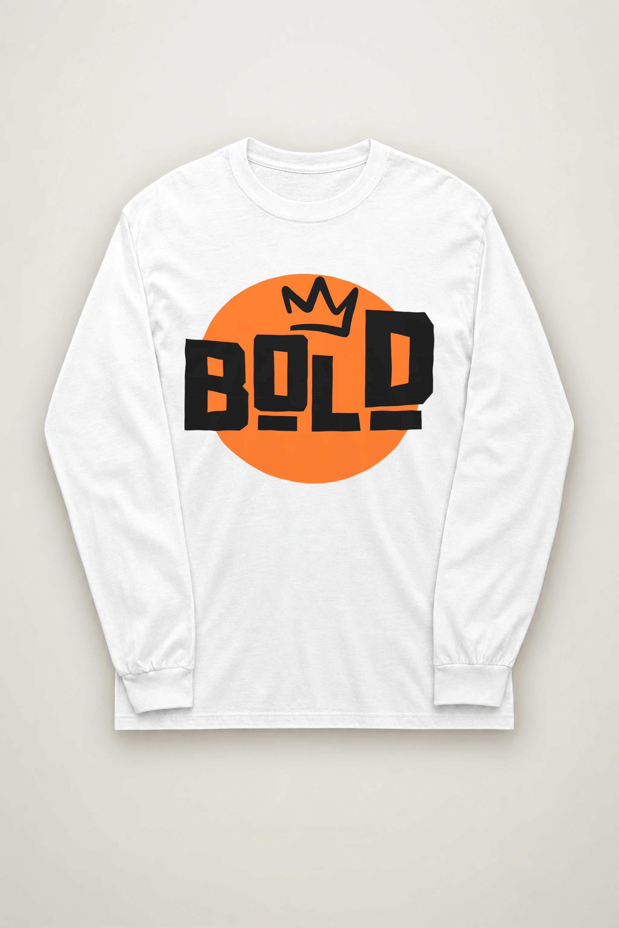 "Bold Crown Graffiti" Unisex Longsleeve T-shirt