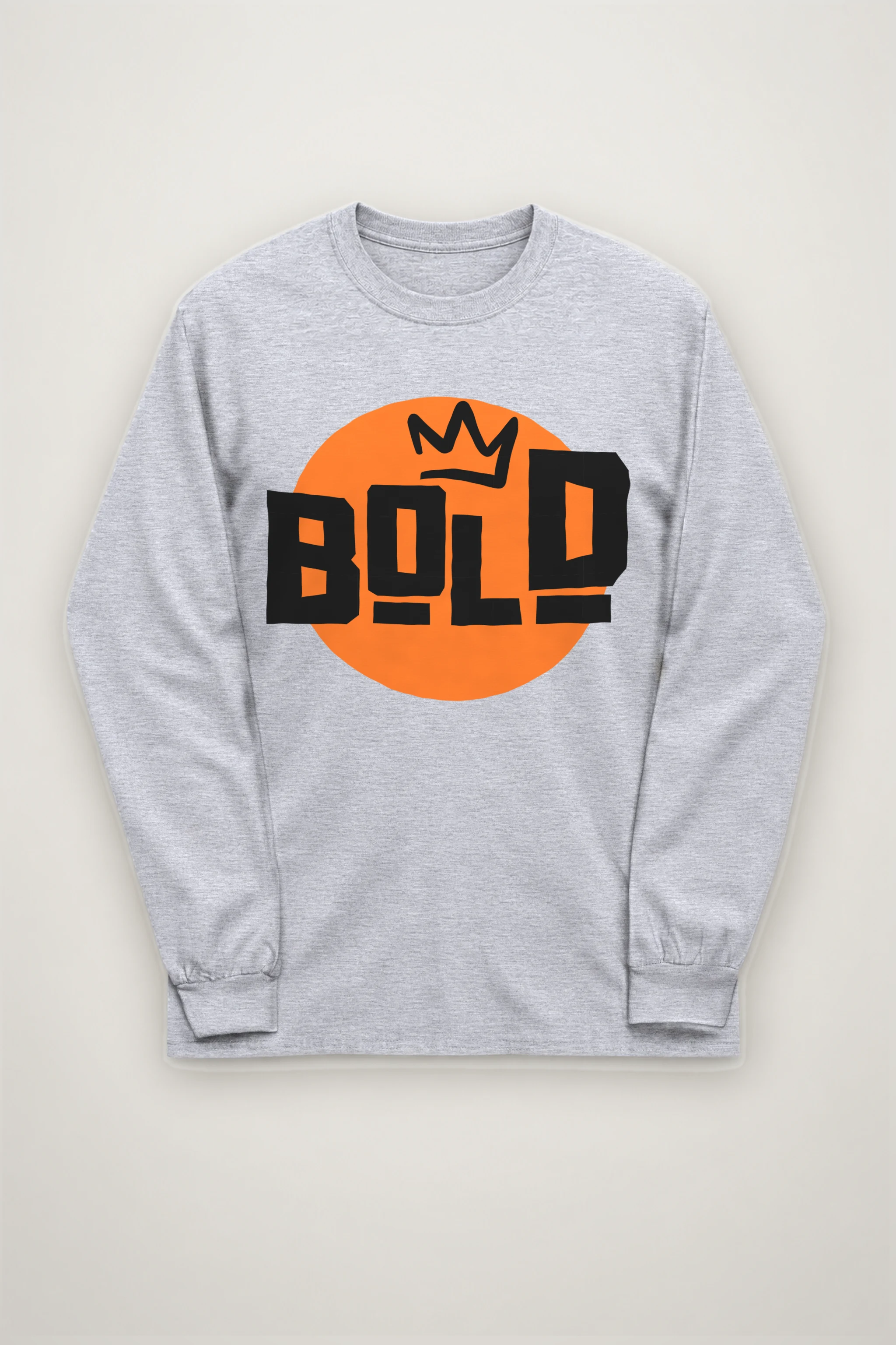 "Bold Crown Graffiti" Unisex Longsleeve T-shirt