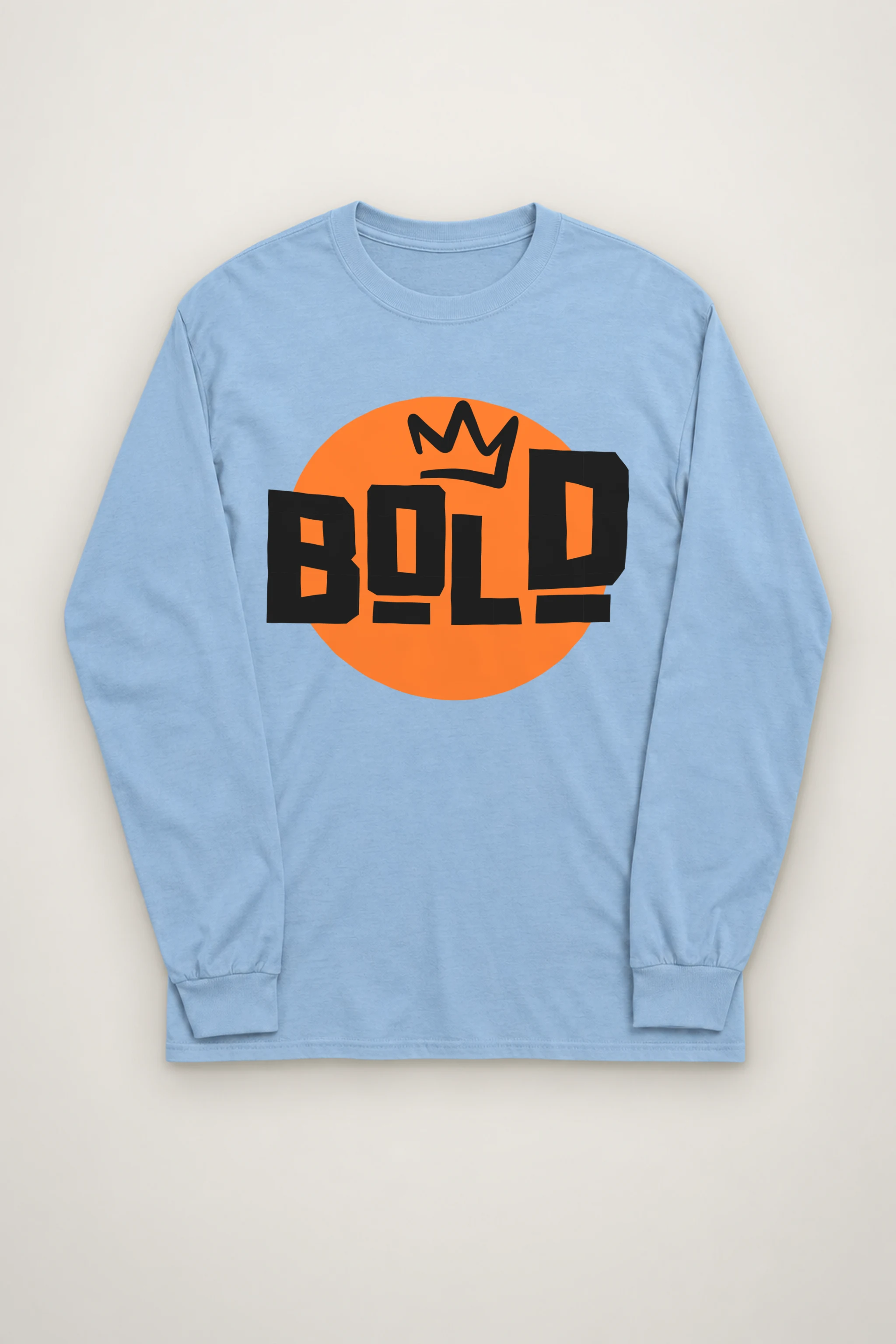 "Bold Crown Graffiti" Unisex Longsleeve T-shirt