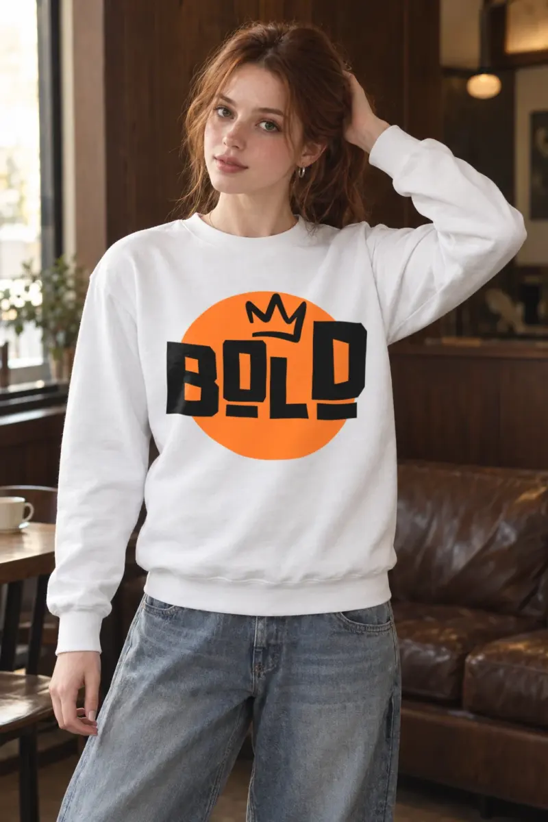 "Bold Crown" Heavy Blend Unisex Crewneck Sweatshirt