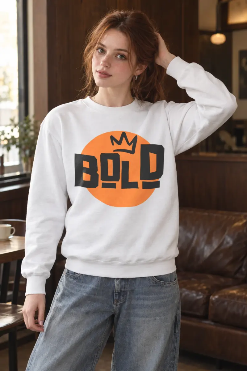 "Bold Crown" Heavy Blend Unisex Crewneck Sweatshirt